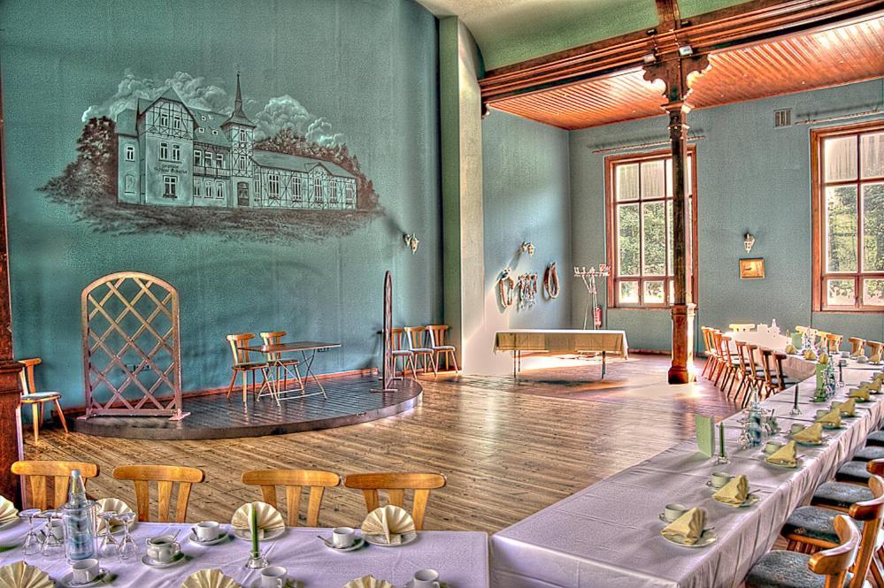 Gasthof Schloss Hubertus Erfurt Dış mekan fotoğraf